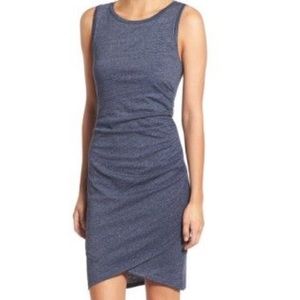 Leith ruched body con tank dress XS
